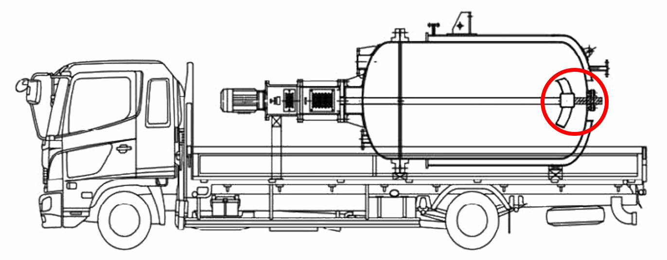 【図3】攪拌機輸送荷姿の例